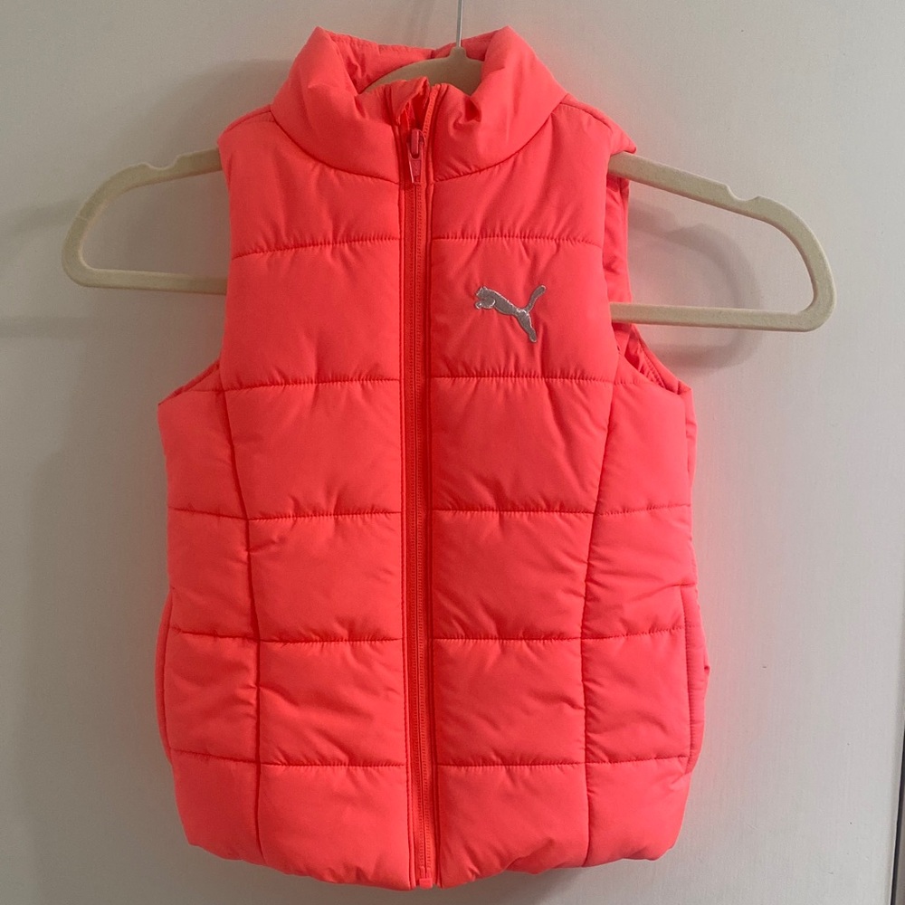 Puma Neon Pink Quilted Vest
